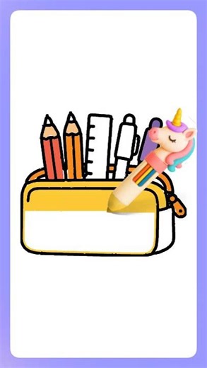 How To Draw Pencil Box & Pouch ✏️ Easy Drawing For Kids #howtodraw #drawingforkids
