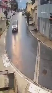 Jaw-dropping moment car flies through the air | The Sun News