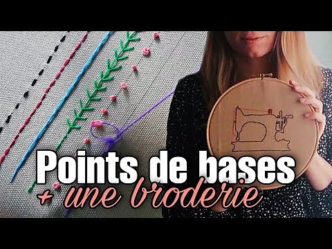 Beginner embroidery, basic stitches and first embroidery