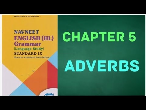 Navneet English (HL) Grammar - Class 9 - Chapter 5 - Adverbs - SSC Board
