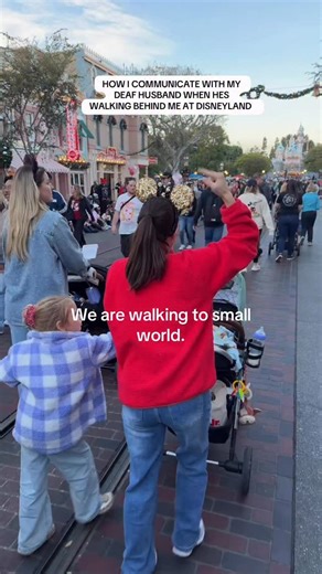 I just hope he’s looking 😂 @disneyparks deafandhearing #asl #disney #disneyadult #signlanguage | Oursignedworld