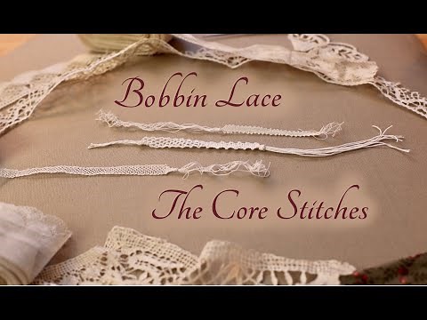 Bobbin Lace: Brief Setup, Core Stitches, and a Bit of Lace Identification