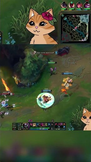 she is here to help the team lol #leagueoflegends