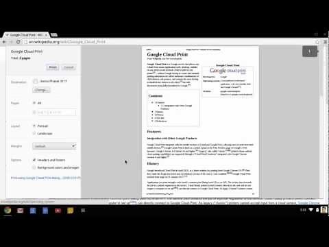 Print from a Chromebook with Google Cloud Print
