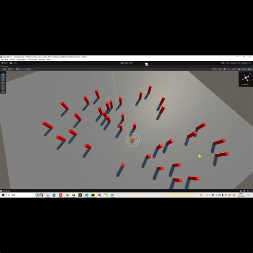 【演示】利用unity中的导航网格代理 (NavMesh Agent)的智能寻路避障算法