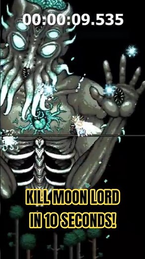 How To Kill Moon Lord in 10 Seconds! #terraria