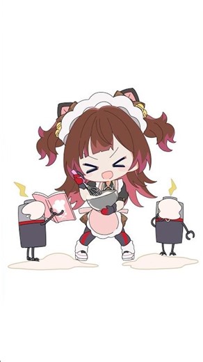 【#プチロボアニメ】ロボ子さんは料理上手…？ #shorts #アニメ #hololive #ホロライブ #ロボ子さん