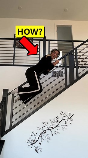 Sliding UP! #How #stairs #railings #reels | Getti