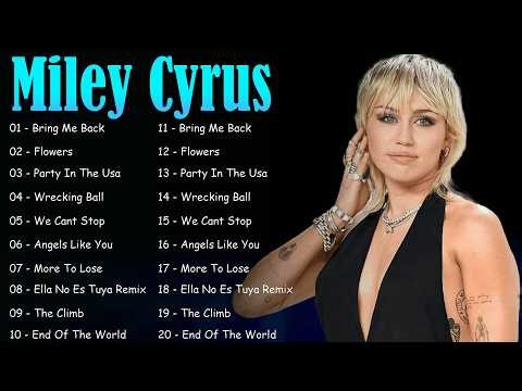 Full Album Miley Cyrus – Top 20 Greatest Songs ｜ Complete Pop Rock Collection
