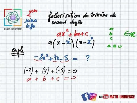 second degree equations part 2 factorization of the trinomial