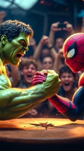 HULK vs SPIDER-MAN Arm Wrestling Battle 😱 | Who is Strongest? 💪🔥