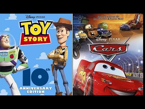 Double Feature DVD Opening to "Toy Story" (1995) and "Cars" (2006)