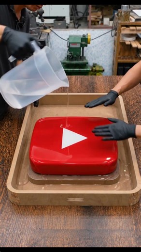 DIY YouTube Play Button Table!✨