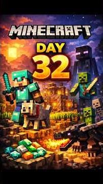 100 days in minecraft survival || DAY 32 || #shorts