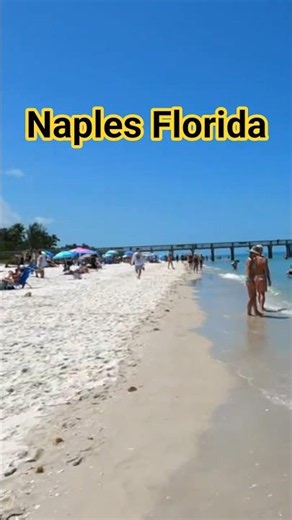 This Is What 10 a.m. at Naples Beach Looks Like #beachwalks #floridabeaches #shorts