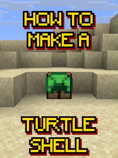 Recipe 212 | Learn how to craft a Turtle Shell in Minecraft. You use it as a helmet that gives you the Water Breathing effect when underwater. You will need (check out our videos if you haven’t crafted them yet): - a fence to protect the turtle eggs from zombies You will learn: - How to breed turtles with seagrass so they lay eggs - How to craft a turtle shell Like, love, follow and subscribe for more quick Minecraft tips and beginner guides. #minecraft #minecrafttutorial #beginners #gaming #tut