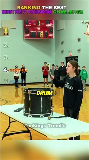 Ranking The Best Whitney Houston drum challenge moments 🥁 #shorts #challenge #funny #drumming