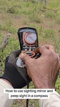 The sighting mirror and peep sight #GeologicalMapping #CompassClinometer #MiningMatters