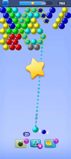 Bubble Shooter Gameplay Level Challenge 🎯 #shorts