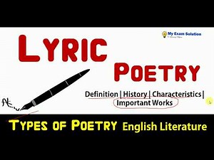 Lyric Poetry - Examples and Definition of Lyric Poem Literature