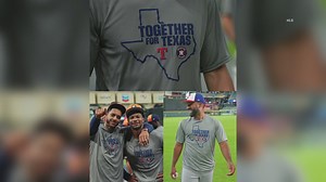 'Together for Texas': Rangers, Astros will wear t-shirt in support of flood victims