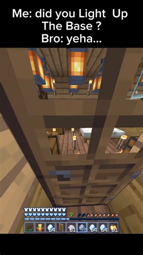 When You Say “Light the Base” and Your Bro Goes OVERBOARD 😂 | Minecraft #Shorts