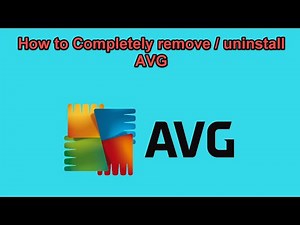 how to uninstall AVG