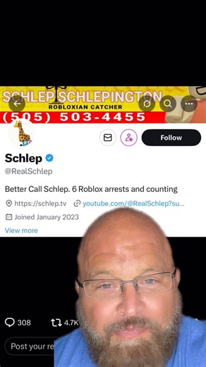 Michael Arterburn on Instagram: "Child predator Hunter gets account shut down and a cease and desist letter from Roblox"