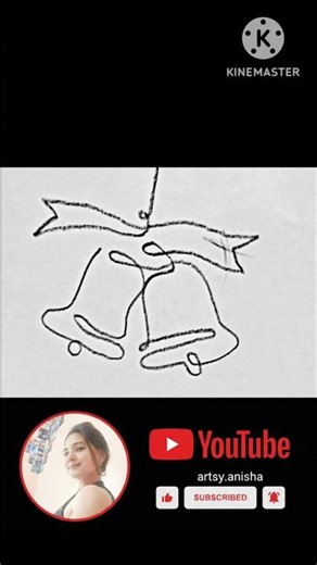 line art ✏️🔔| easy aesthetic one-line drawing |minimal drawing | drawing for beginners |single line