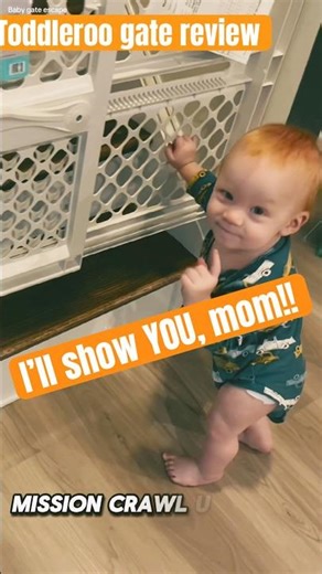 Toddleroo Baby Gate Review | Raised for Baseboards but Still Escape-Proof Baby Houdini vs. Baby Gate