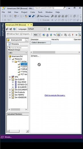Consulta a Cubo OLAP en SSIS