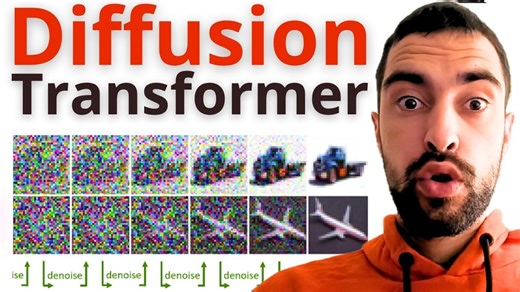 Code Diffusion Transformer From Scratch - Code, Math, Theory - Full Python Cours