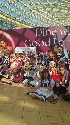 Getting into a Cosplay.