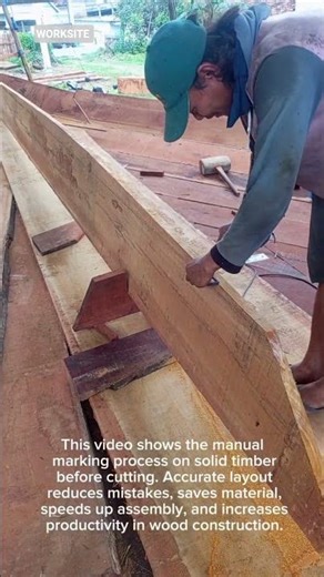 Marking Timber for Precision Cuts | Efficient Wood Framing Workflow