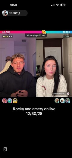 #amery #rocky #live #fyp Oop 👀 | rocky live