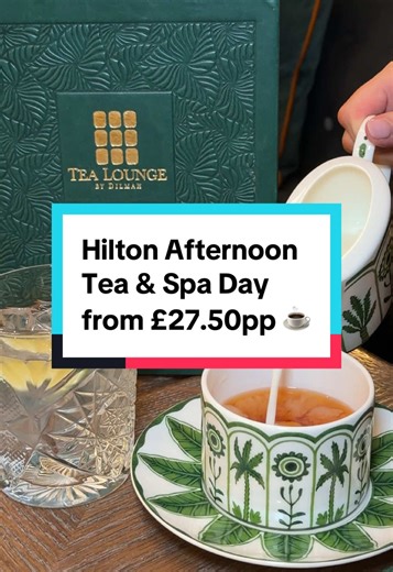 Afternoon tea & spa day at Scotland’s first Dilmah Tea Lounge? Yes please ☕ Enjoy spa access plus a gorgeous afternoon tea inside the Hilton Glasgow. A truly one-of-a-kind experience. The perfect Valentine’s treat or Mother’s Day gift (hint hint 💕) Just £27.50pp, save up to 54%… book now on itison ✨