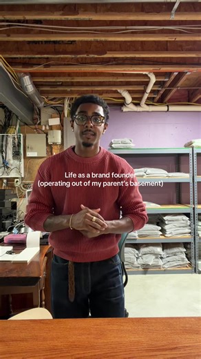 In the basement, where it all goes down 🙏🏾 #clothingbrand #founder #entrepreneur #entrepreneurship #fashion