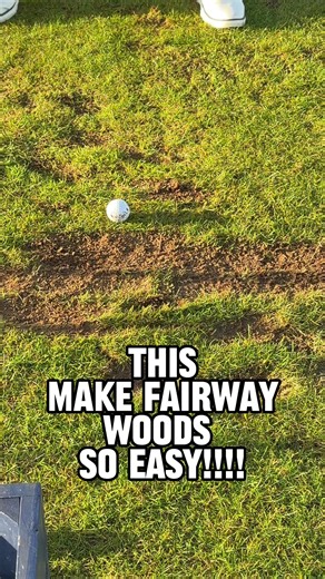 Most golfers struggle with fairway woods… Simple thoughts: Brush the grass Strike the tee off the ground These two things should make fairway woods easy ✅