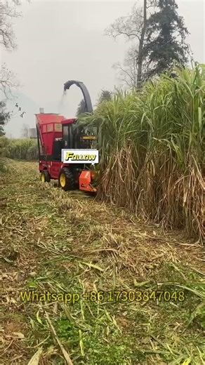 Mini Multicrop Chopper Forage Harvester | Small Four-Wheel Drive Silage Harvester
