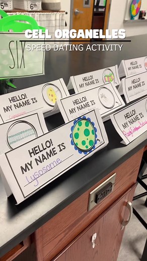 To kick off our cells unit, my Bio students participated in a CELL ORGANELLES SPEED DATING ACTIVITY! Students were assigned an organelle to research and created a dating profile. Then, they “dated” each other to learn more about the different organelles that are found in cells. To use in your classroom, head to👇 www.thetrendyscienceteacher.com/date #biologyteacher #iteachbiology #biologytok #biologyteachers #highschoolbiology #scienceteacher