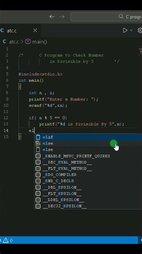 C Program to Check Number is Divisible by 5 | Amresh TechCode