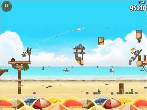 Official Angry Birds Rio Walkthrough Beach Volley 6-14