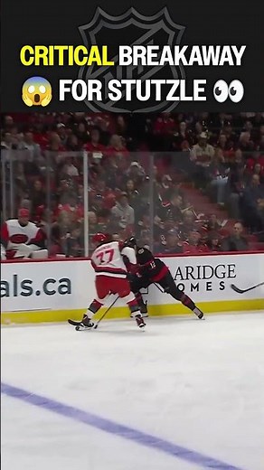 STUTZLE 🆚 FREDDIE! HUGE breakaway! #nhl #shorts