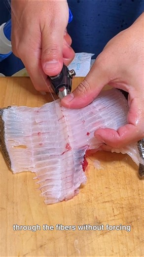 Fluid hand movement preserves hirame texture by preventing compression, allowing clean cuts that keep moisture and softness intact from knife to rice. | Markjohn Flores