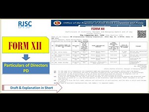 FORM XII || Draft || ICSB