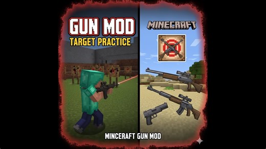 Gun Mod Target Practice | Minecraft LIVE Mod Showcase - Crazy Shooting Fun (2025)