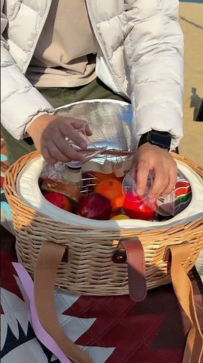 Perfect picnic basket for a beach day!💫