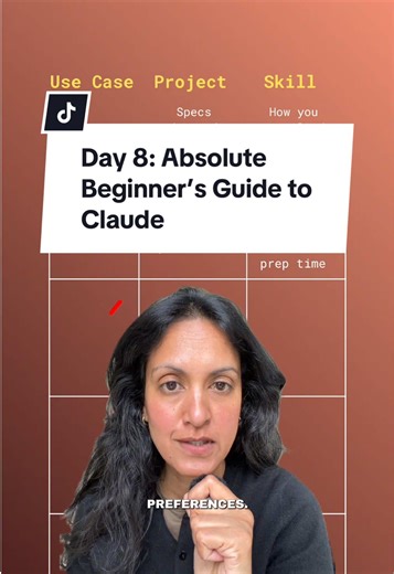 Day 8: Absolute Beginner’s Guide to Claude. 4 real use cases. And it’s a wrap on this series! Unless you have topics you want me to cover…let me know in the comments #ai #claude #aitips #aiforbeginner #techtips @Claude