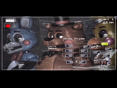 Five Nights at Freddy's 2 Security Camera Footage for ONE HOUR (NO JUMPSCARES)
