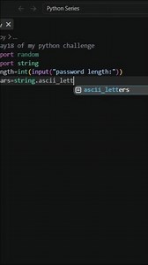 I Built a Password Generator with Python 🔐🐍 | Day 18/30